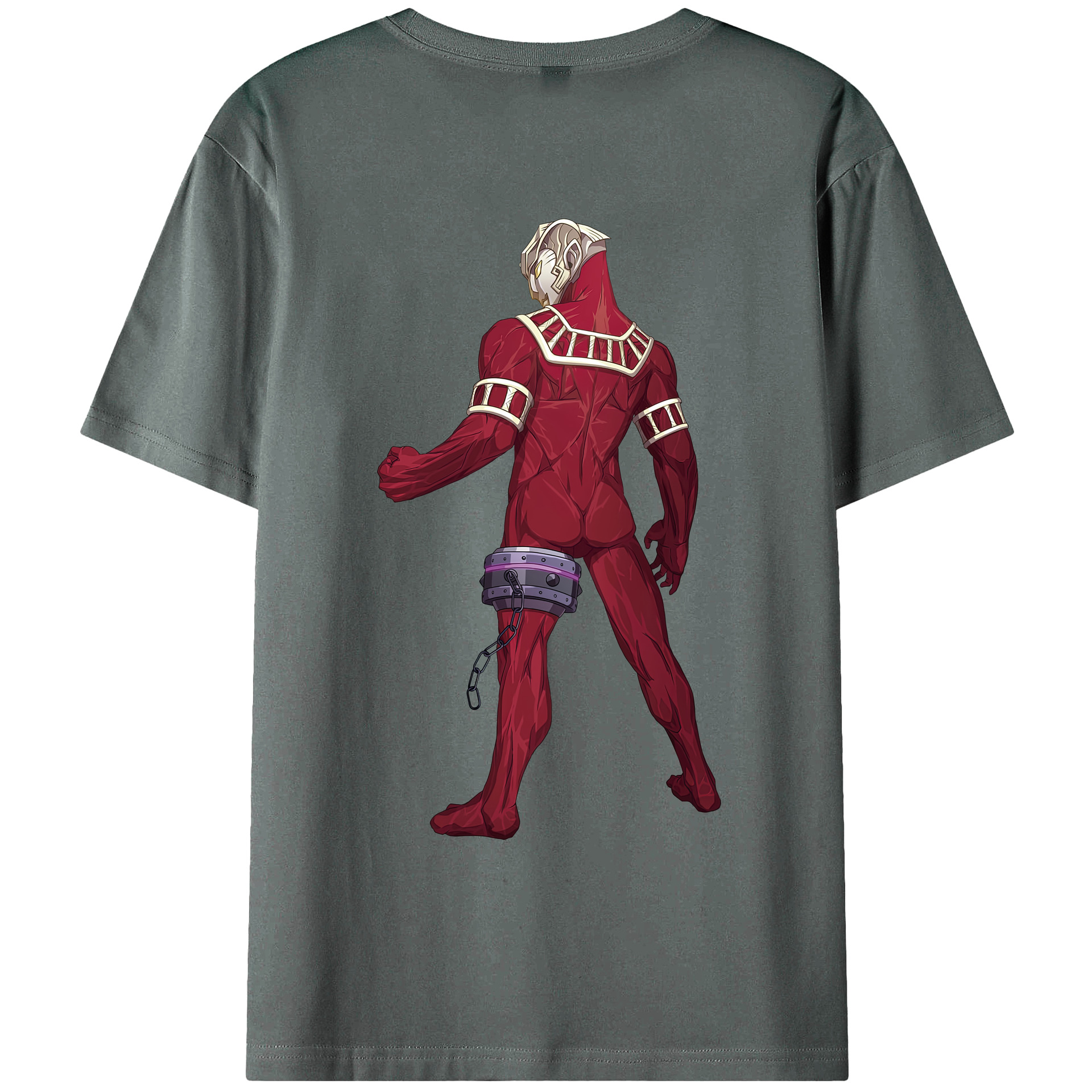 （画像用） ウルトラマン Ultraman 綿100％ メンズ半袖Tシャツ（バックプリント） 通気性